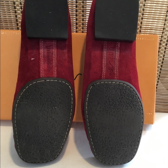Unisa Red Suede Loafers - Picture 3 of 6